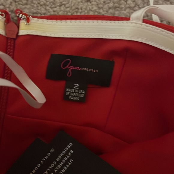 Reupload - Red Strapless Midi Dress - Picture 2 of 3